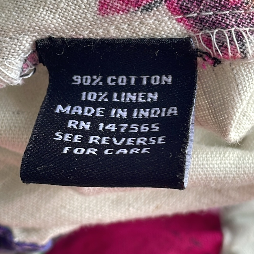 Roz & Ali Floral Print Linen MIDI Skirt - Picture 8 of 8